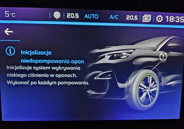 Peugeot 5008 cena 85000 przebieg: 73500, rok produkcji 2018 z Konin małe 781